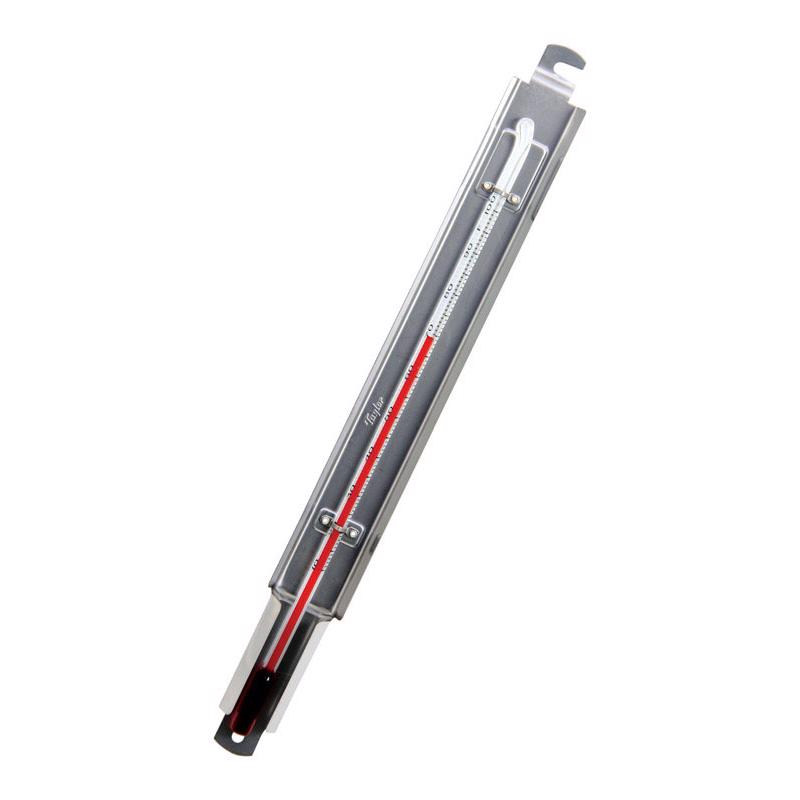 Taylor Tube Thermometer Metal Silver 9.75 in.