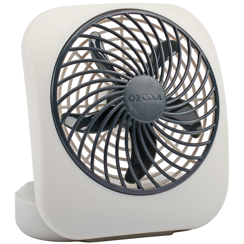 O2Cool 6.29 in. H X 5 in. D 2 speed Personal Fan (Pack of 6)
