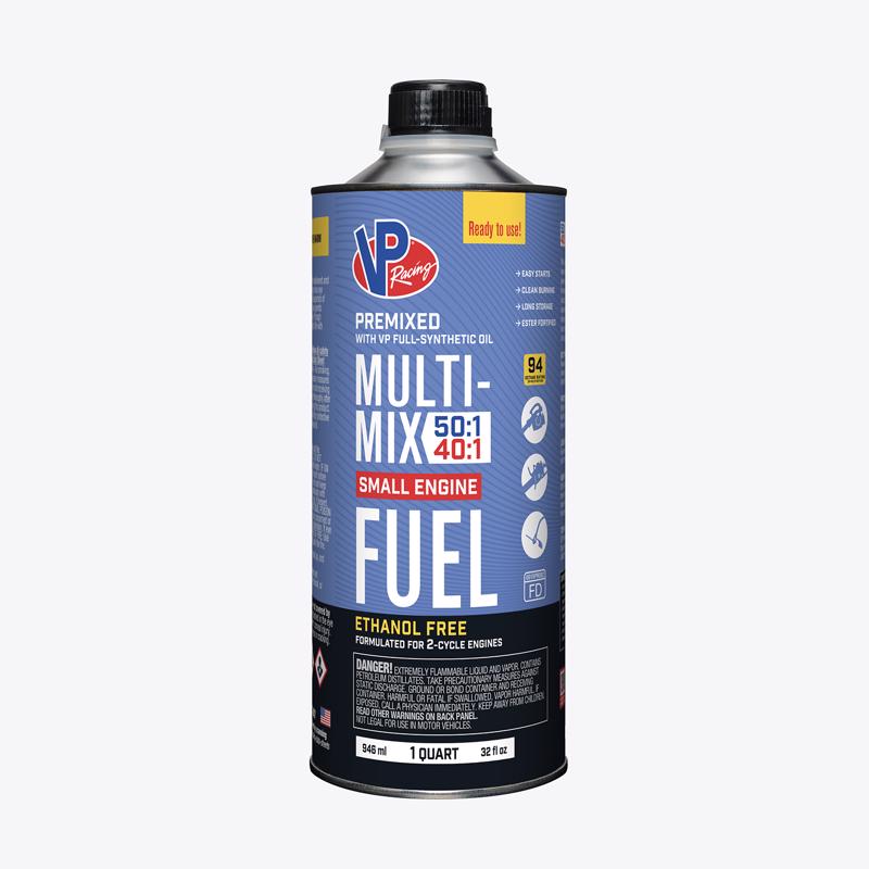 VP Racing Fuels Small Engine Ethanol-Free 2-Cycle 40:1/50:1 Small Engine Fuel 1 qt (Pack of 8)
