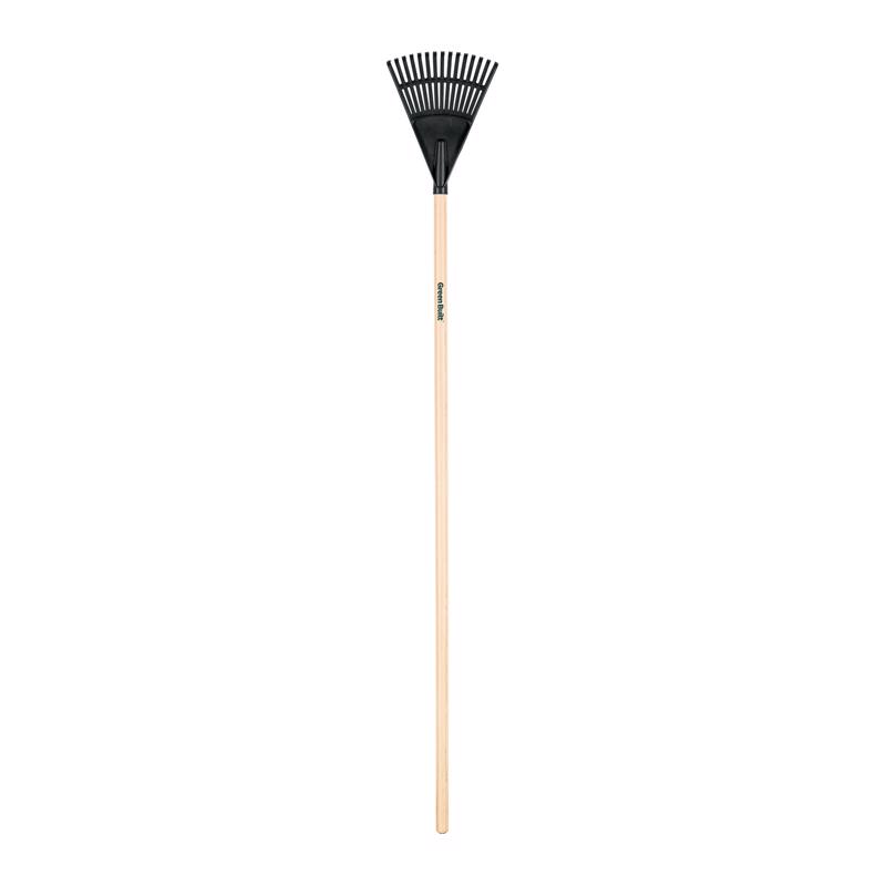Truper Tru-Tough 54.5 in. 15 Tine Poly Shrub Rake Wood Handle (Pack of 6)