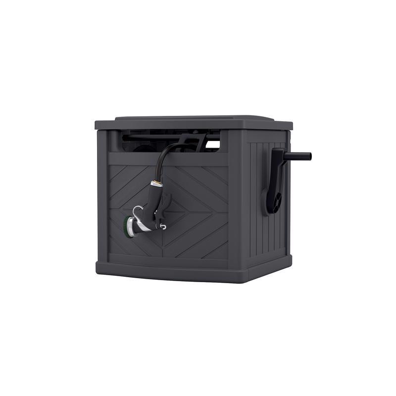 Suncast 150 ft. Gray Hideaway Hose Reel