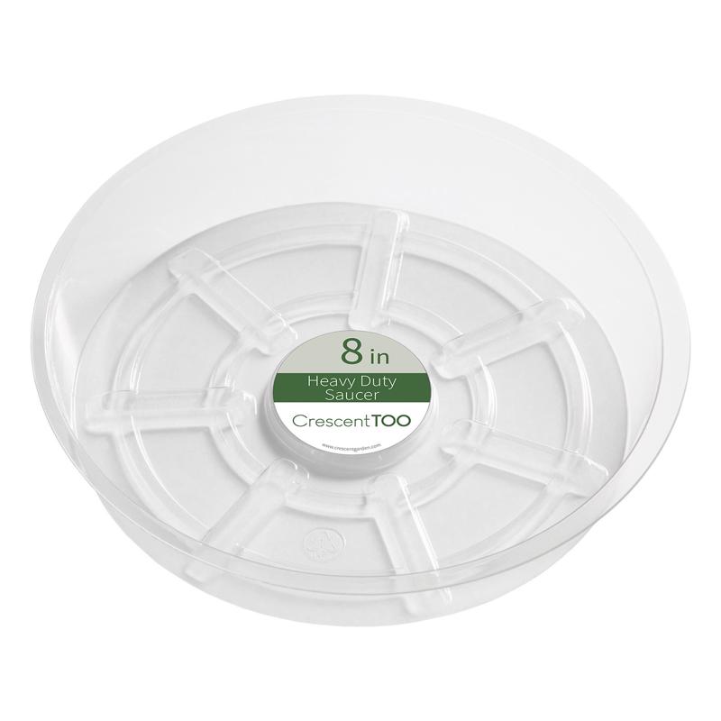 Crescent Garden 1.5 in. H X 8 in. D Plastic Plant Saucer Clear (Pack of 25)