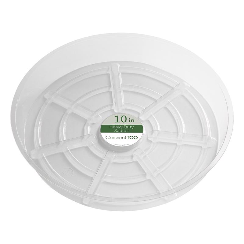 Crescent Garden 1.5 in. H X 10 in. D Plastic Plant Saucer Clear (Pack of 25)