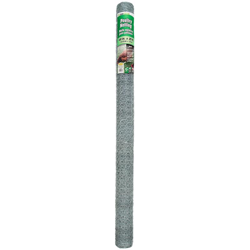 YardGard 48 in. H X 25 ft. L Galvanized Steel Fencing 1 in. X 1 in. in.