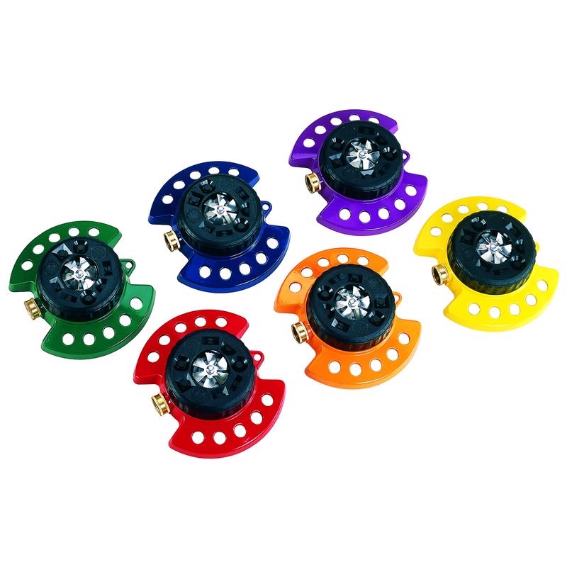 Dramm ColorStorm Metal Sled Base 9-Pattern Turret Sprinkler 575 sq ft 1 pk