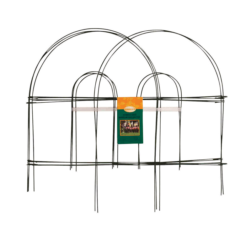 Panacea 10 ft. L X 18 in. H Metal Green Garden Fence (Pack of 12)