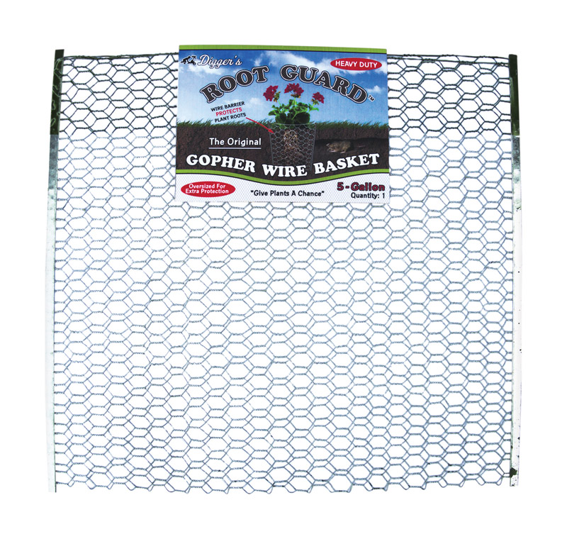 Digger's Root Guard 20 in. H X 19 in. W X 0.2 in. D Silver Coated Wire Gopher Wire Basket