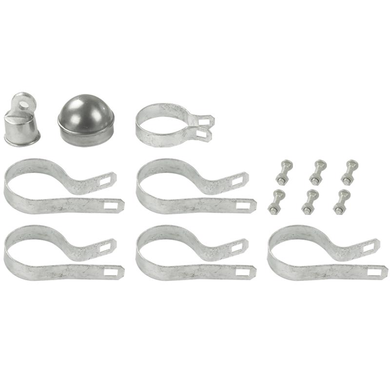 YardGard 6 ft. H Aluminum Chain Link Fence End/Gate Post Kit