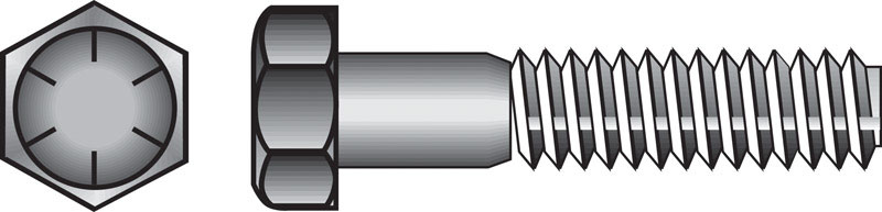 HILLMAN 5/16 in. D X 3-1/2 in. L Heat Treated Steel Hex Head Cap Screw 50 pk