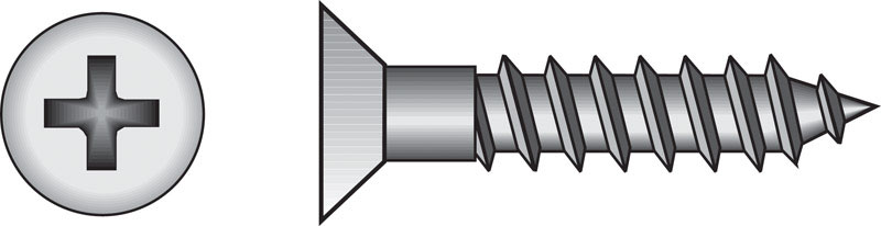 HILLMAN No. 12 X 3 in. L Phillips Coarse Wood Screws 100 pk