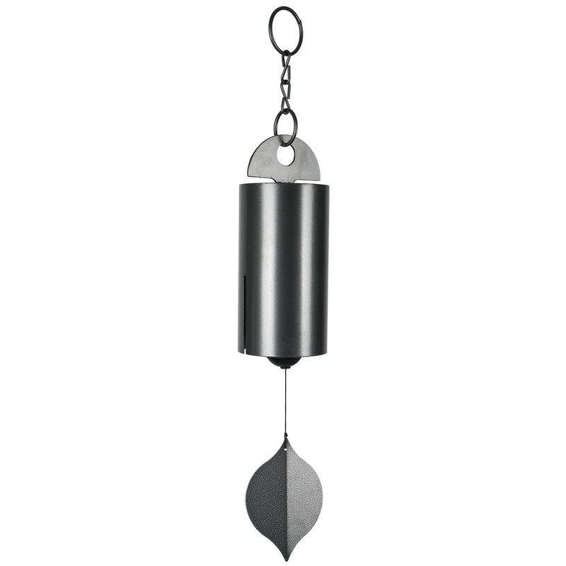 Woodstock Chimes Signature Collection Silver Aluminum/Wood 40 in. Heroic Windbell Bell Chimes