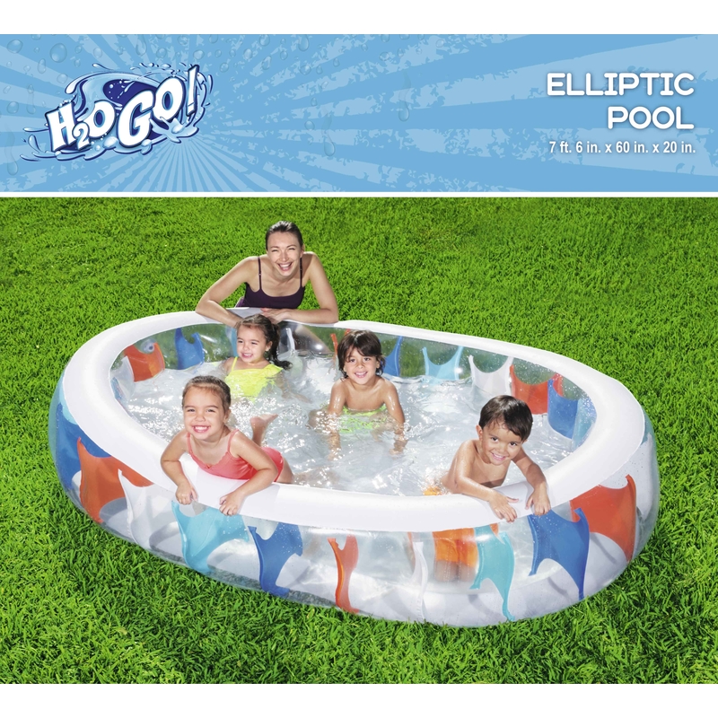 Bestway H2OGO 141 gal Oval Inflatable Pool 60 in. H X 20 in. W X 7.5 in. L (Pack of 2)