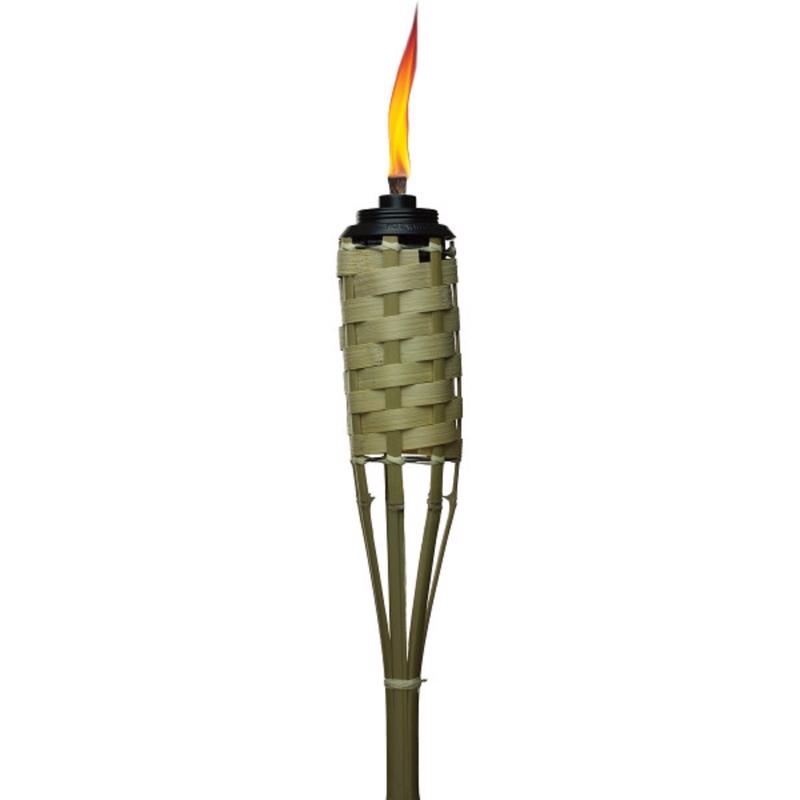 TIKI Easy Pour Brown Bamboo 57 in. Classic Weave Outdoor Torch 1 pc (Pack of 24)
