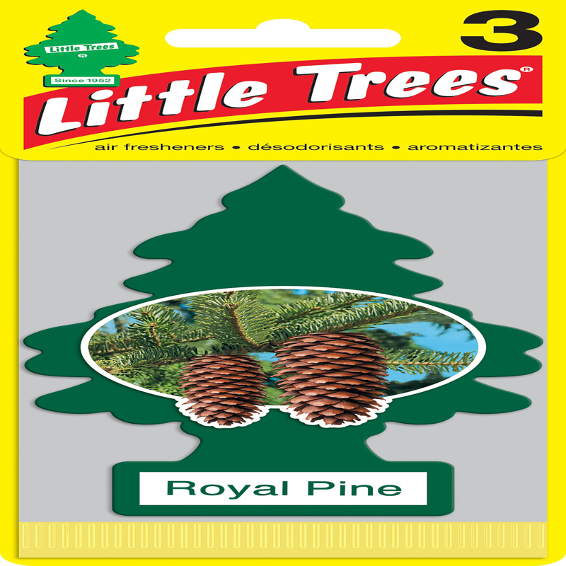 Little Trees Royal Pine Scent Car Air Freshener Solid 3 pk (Pack of 8)