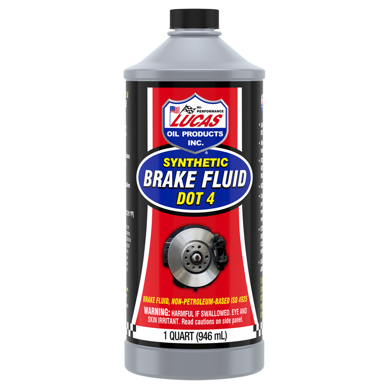 Lucas Oil Products DOT 4 Brake Fluid 1 qt (Pack of 6)