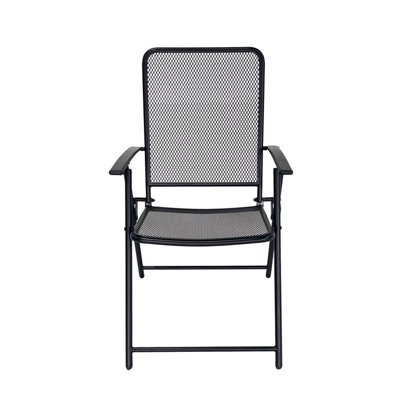 Living Accents 1-Position Black Folding Chair (Pack of 6)