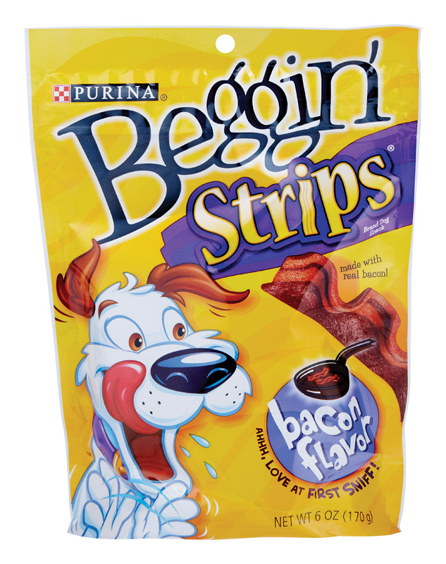Purina Beggin Strips Bacon Treats For Dog 6 oz 1 pk (Pack of 6)