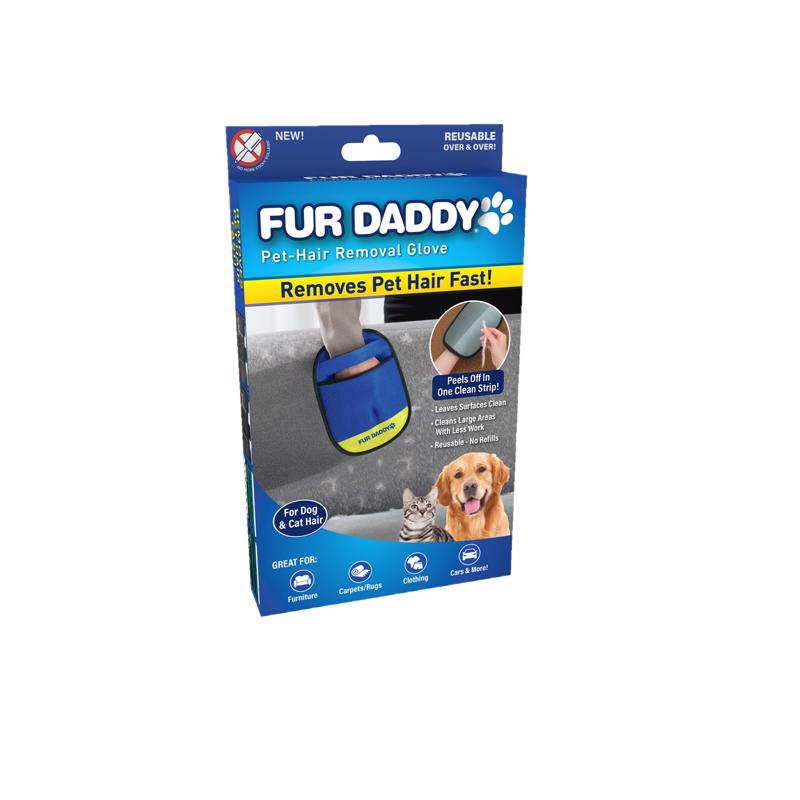Fur Daddy Cat/Dog Grooming Gloves (Pack of 4)