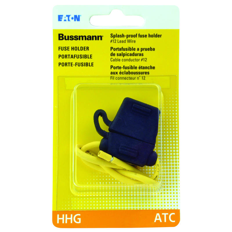 Bussmann 30 amps ATC Black Fuse Holder with Cover 1 pk (Pack of 5)