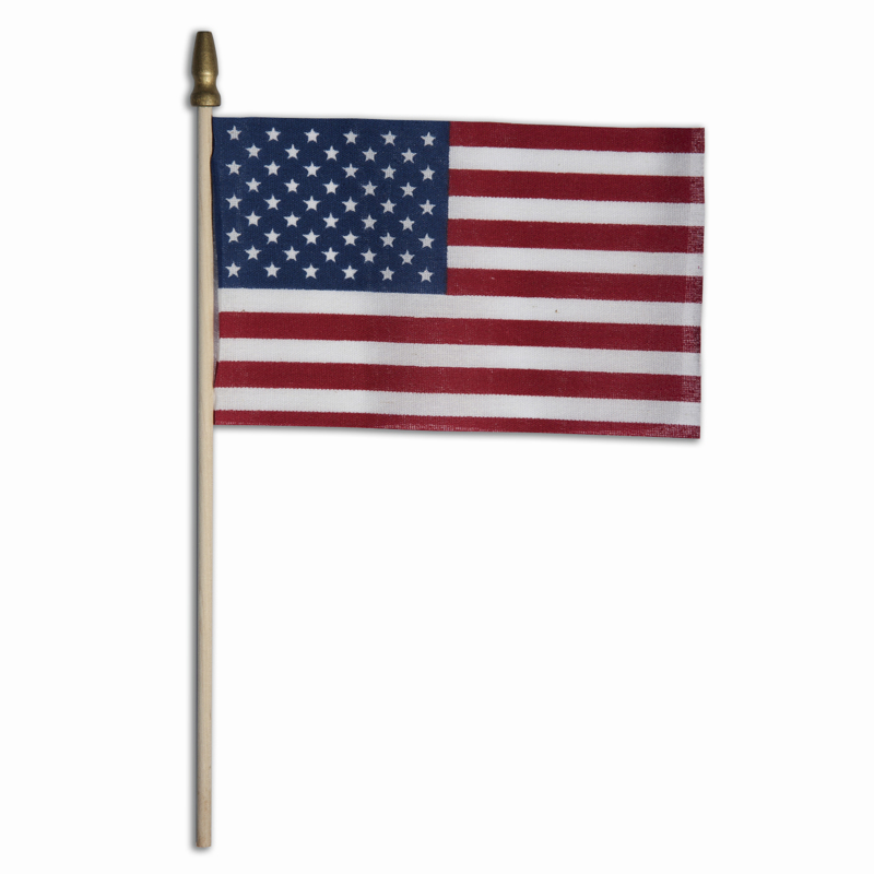 Valley Forge USA Stick Flag 4 in. H X 6 in. W (Pack of 48)