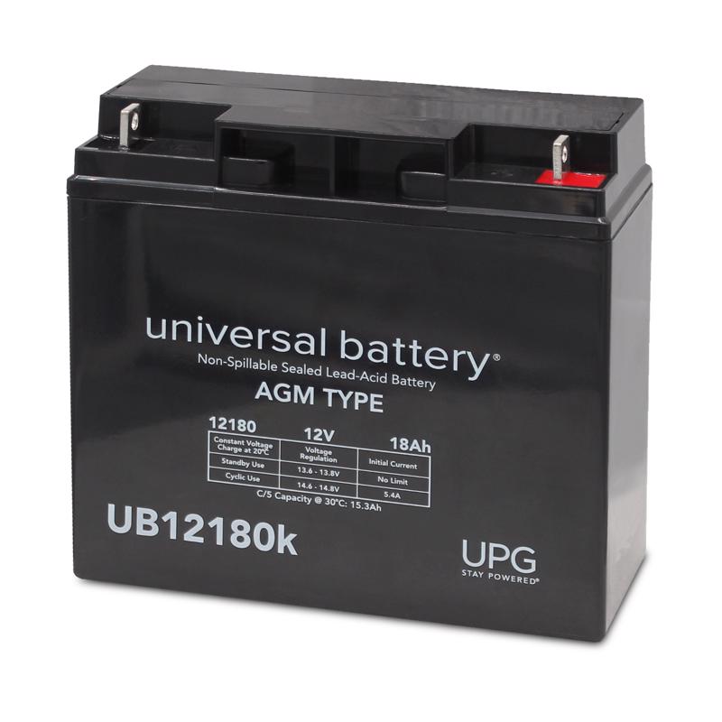 Universal Power Group UB12180 18 Ah 12 V Lead Acid Battery (Pack of 2)