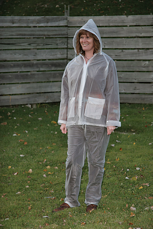 Boulder Creek Clear Vinyl Three Piece Rain Suit Large 11 mil