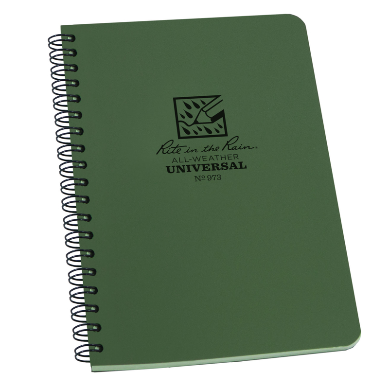 Rite in the Rain 4.625 in. W X 7 in. L Wire-O Green All-Weather Notebook (Pack of 6)