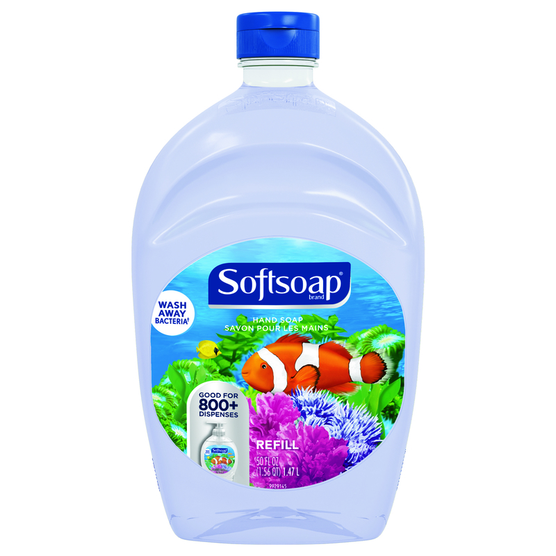 Softsoap Aquarium Fresh Scent Antibacterial Liquid Hand Soap Refill 50 oz (Pack of 3)