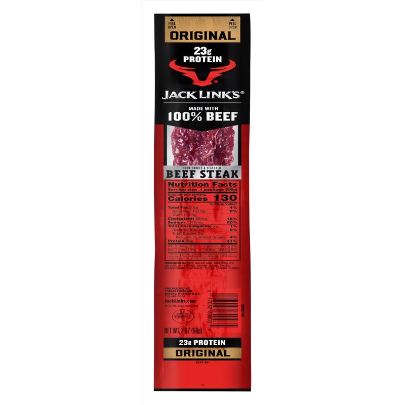 Jack Link's Original Beef Steak 2 oz Packet (Pack of 12)
