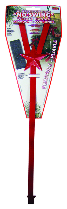 Christmas Mountains No Swing Wreath Hanger 1 pk (Pack of 12)