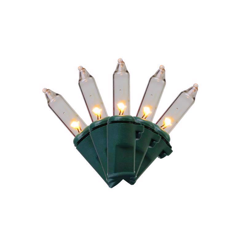 Celebrations Classic LED T5 Warm White 100 ct String Christmas Lights 24.75 ft. (Pack of 12)