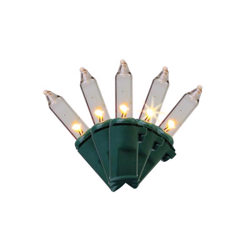 Celebrations Classic LED T5 Warm White 100 ct String Christmas Lights 24.75 ft. (Pack of 12)