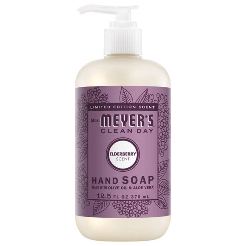 Mrs. Meyer's Clean Day Limited Edition Elderberry Scent Liquid Hand Soap 12.5 fl. oz. (Pack of 6)