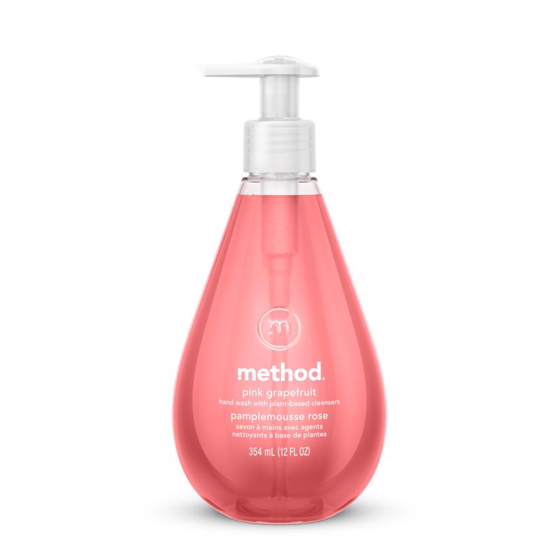 Method Pink Grapefruit Scent Gel Hand Wash 12 oz (Pack of 6)