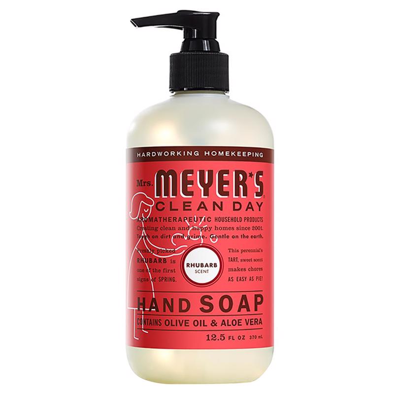 Mrs. Meyer's Clean Day Organic Rhubarb Scent Liquid Hand Soap 12.5 oz (Pack of 6)