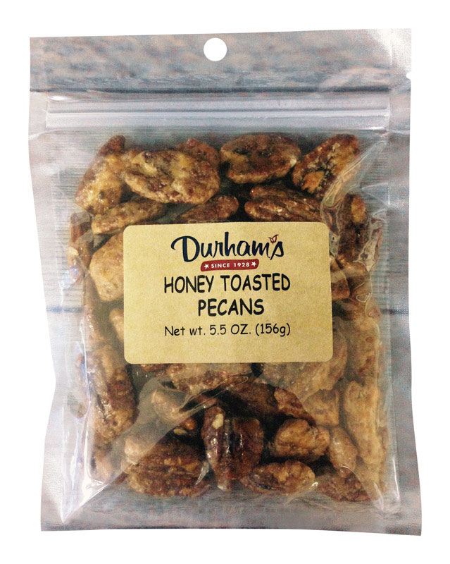 Durhams Honey Toasted Pecans 5.5 oz Bagged (Pack of 12)