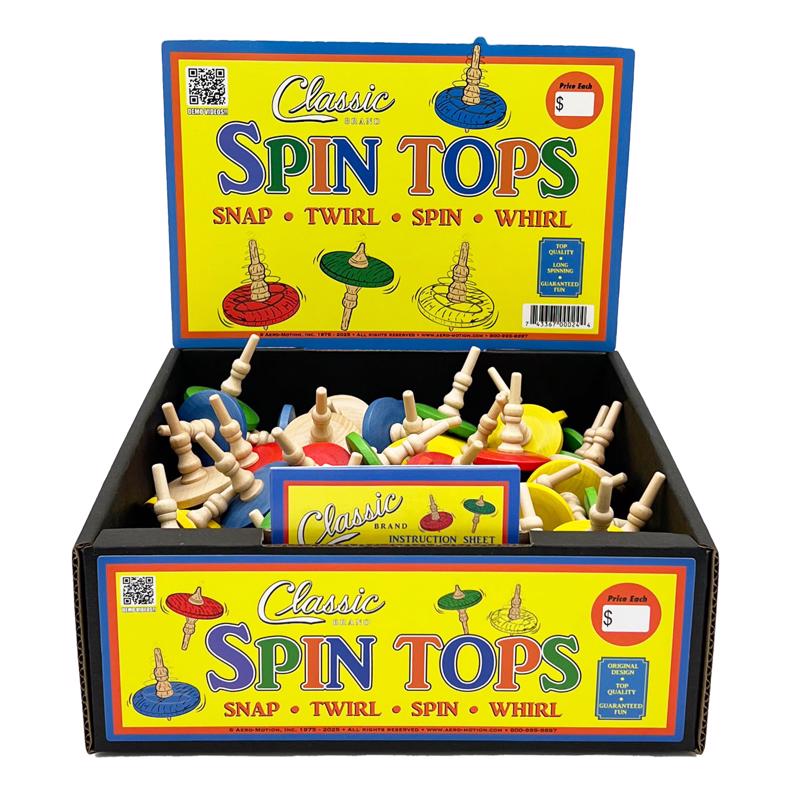 Aero-Motion Spin Top Assorted 1 pc (Pack of 72)