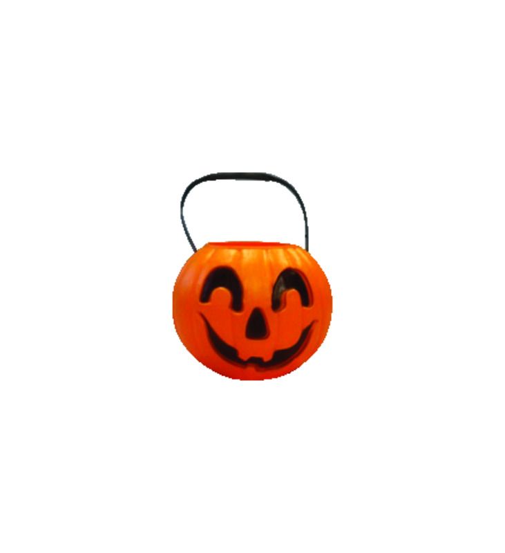 Union Products 8 in. Pumpkin Pail Halloween Decor (Pack of 12)
