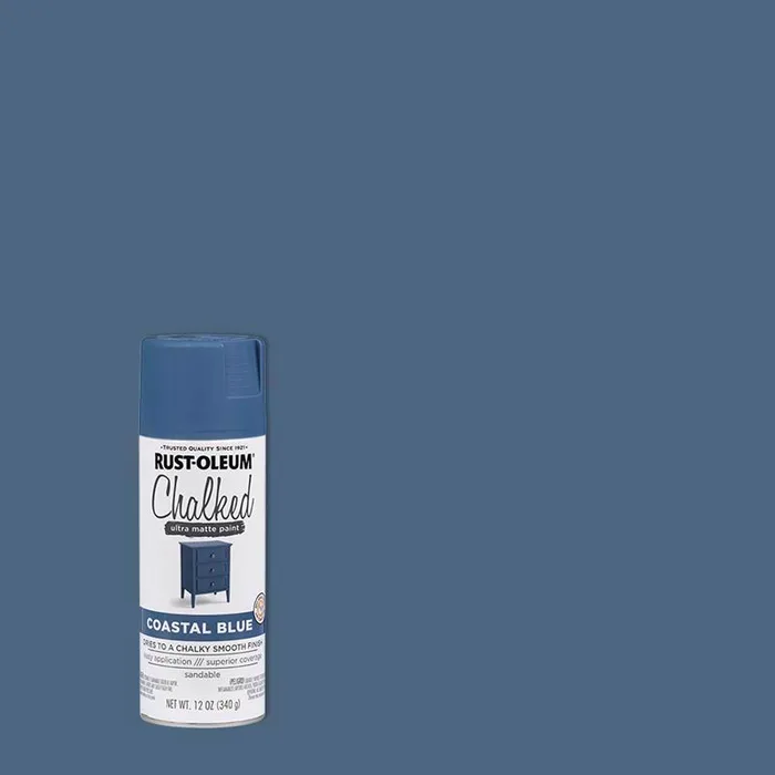 Rust-Oleum Chalked Matte Coastal Blue Chalky Finish Paint 12 oz