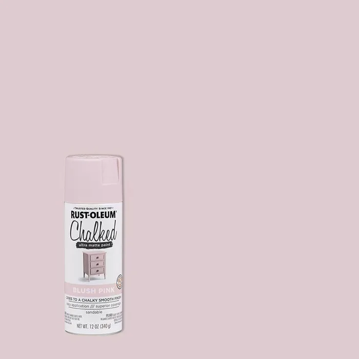 Rust-Oleum Chalked Matte Blush Pink Chalky Finish Paint 12 oz