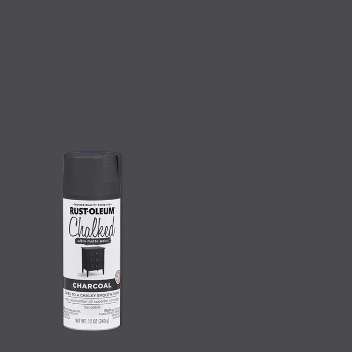 Rust-Oleum Chalked Matte Charcoal Chalky Finish Paint 12 oz