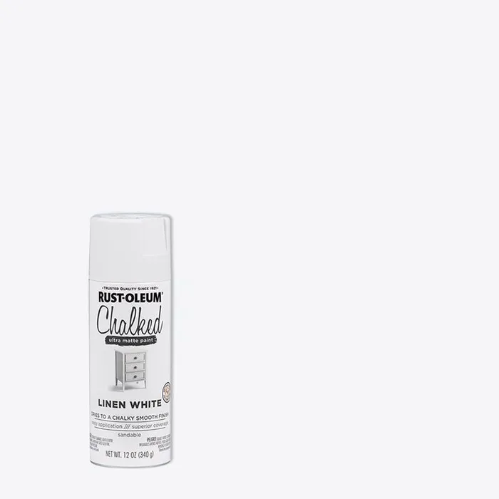 Rust-Oleum Chalked Matte Linen White Chalky Finish Paint 12 oz
