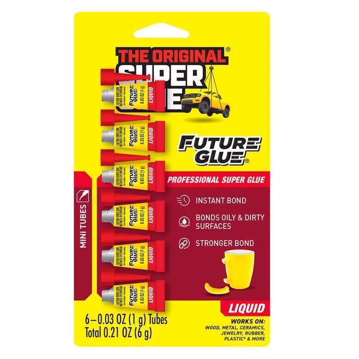 The Original Super Glue High Strength Cyanoacrylate All Purpose Super Glue 6 pk (Pack of 12)