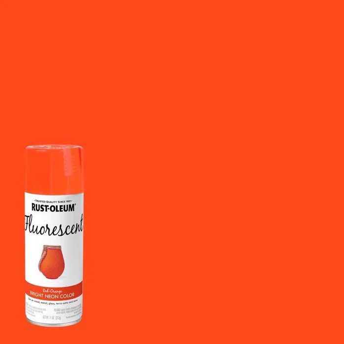 Rust-Oleum Specialty Fluorescent Red-Orange Spray Paint 11 oz (Pack of 6)
