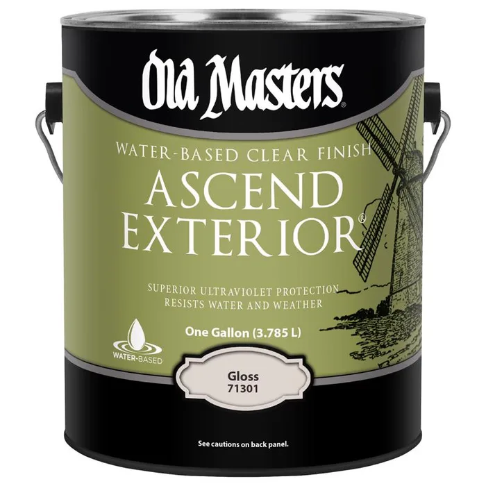 Old Masters Ascend Exterior Gloss Clear Water-Based Finish 1 gal (Pack of 2)