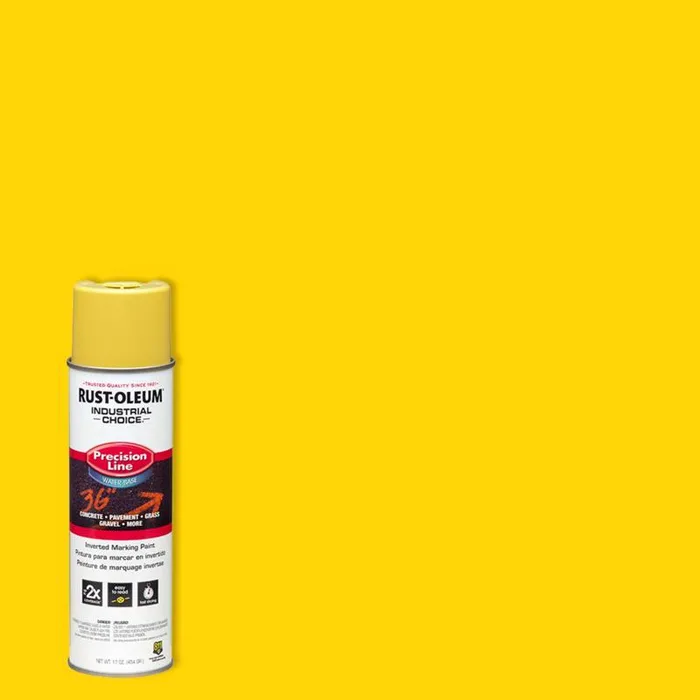 Rust-Oleum Industrial Choice High Visibility Yellow Inverted Marking Paint 17 oz (Pack of 6)