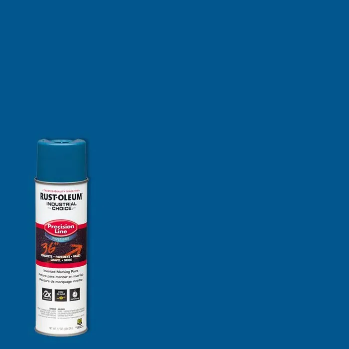 Rust-Oleum Industrial Choice Caution Blue Inverted Marking Paint 17 oz (Pack of 6)