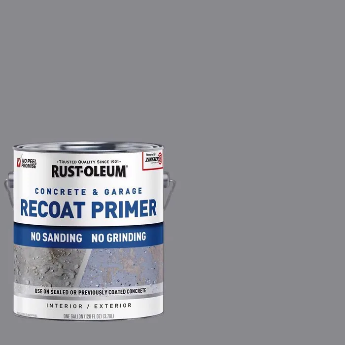 Rust-Oleum Concrete & Garage Recoat Gray Water-Based Acrylic Primer 1 gal (Pack of 2)