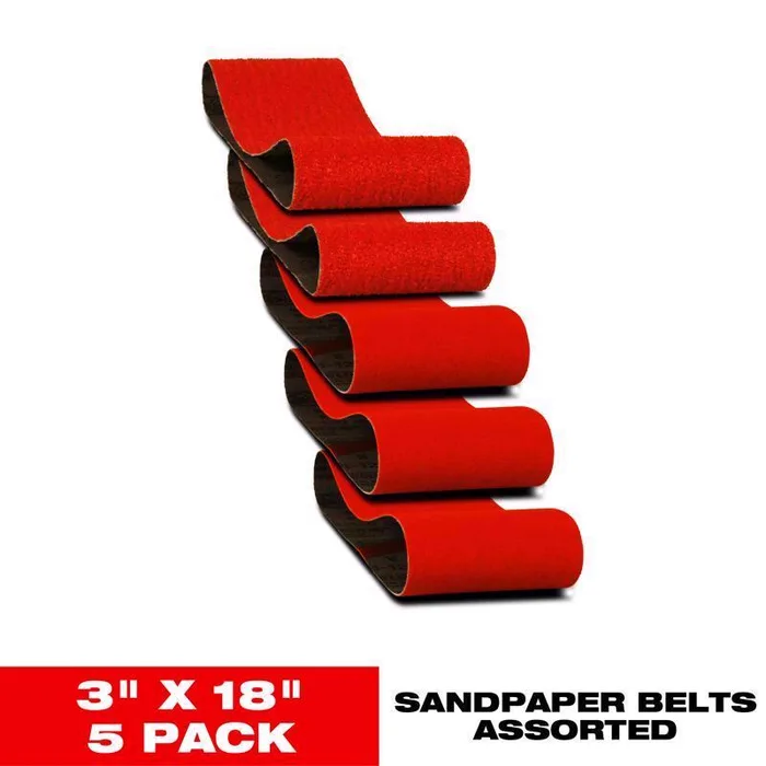 Diablo 18 in. L X 3 in. W Assorted Grit Zirconium Oxide Sanding Belt 5 pk
