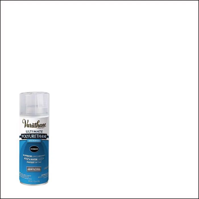 Varathane Ultimate Semi-Gloss Crystal Clear Water-Based Polyurethane Spray 11.25 oz (Pack of 6)